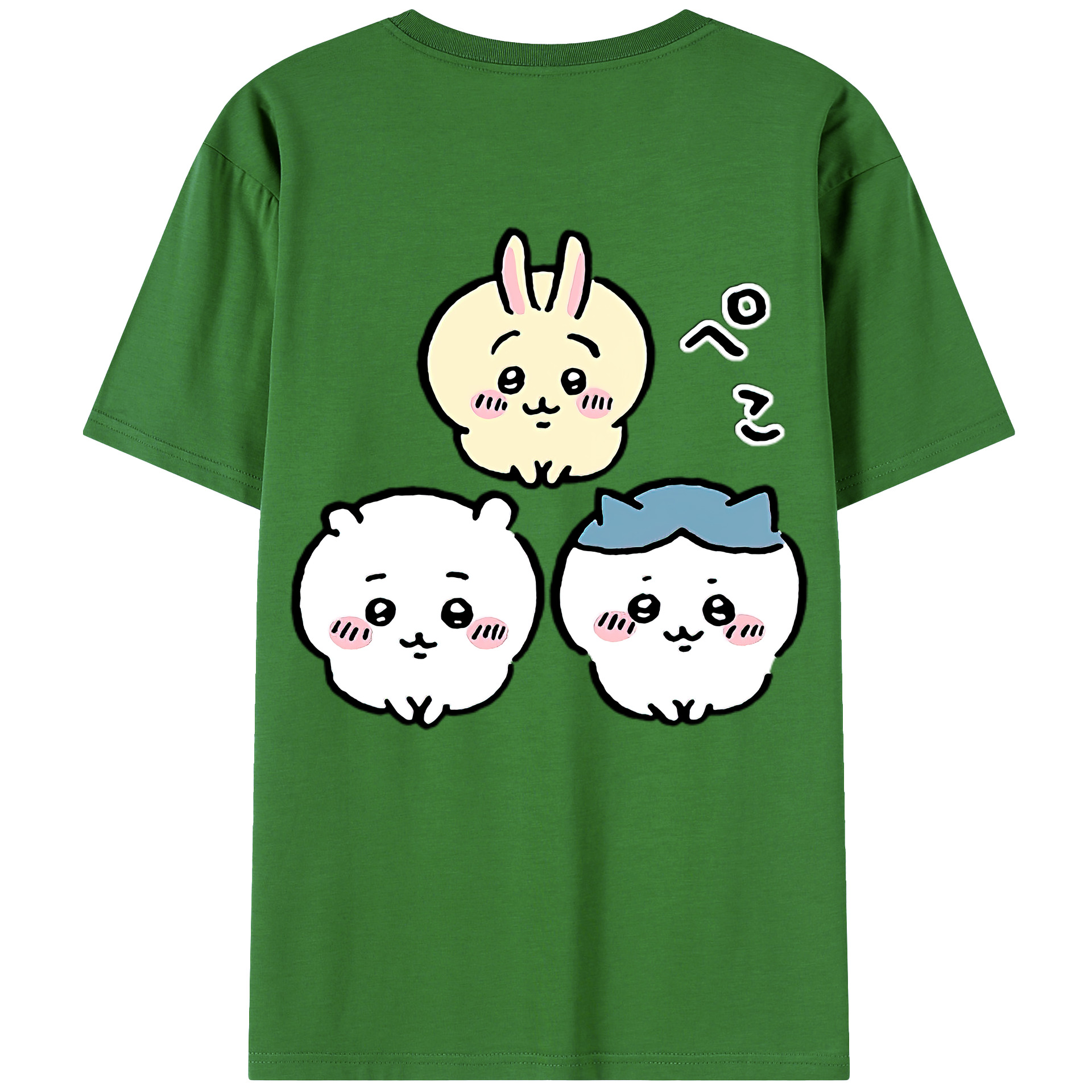 （画像用） ちいかわ うさぎ Chii-kawa usagi レディース半袖Tシャツ(バックプリント)